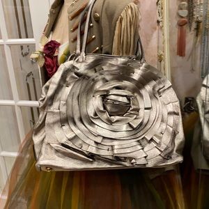 Valentino leather floral design.